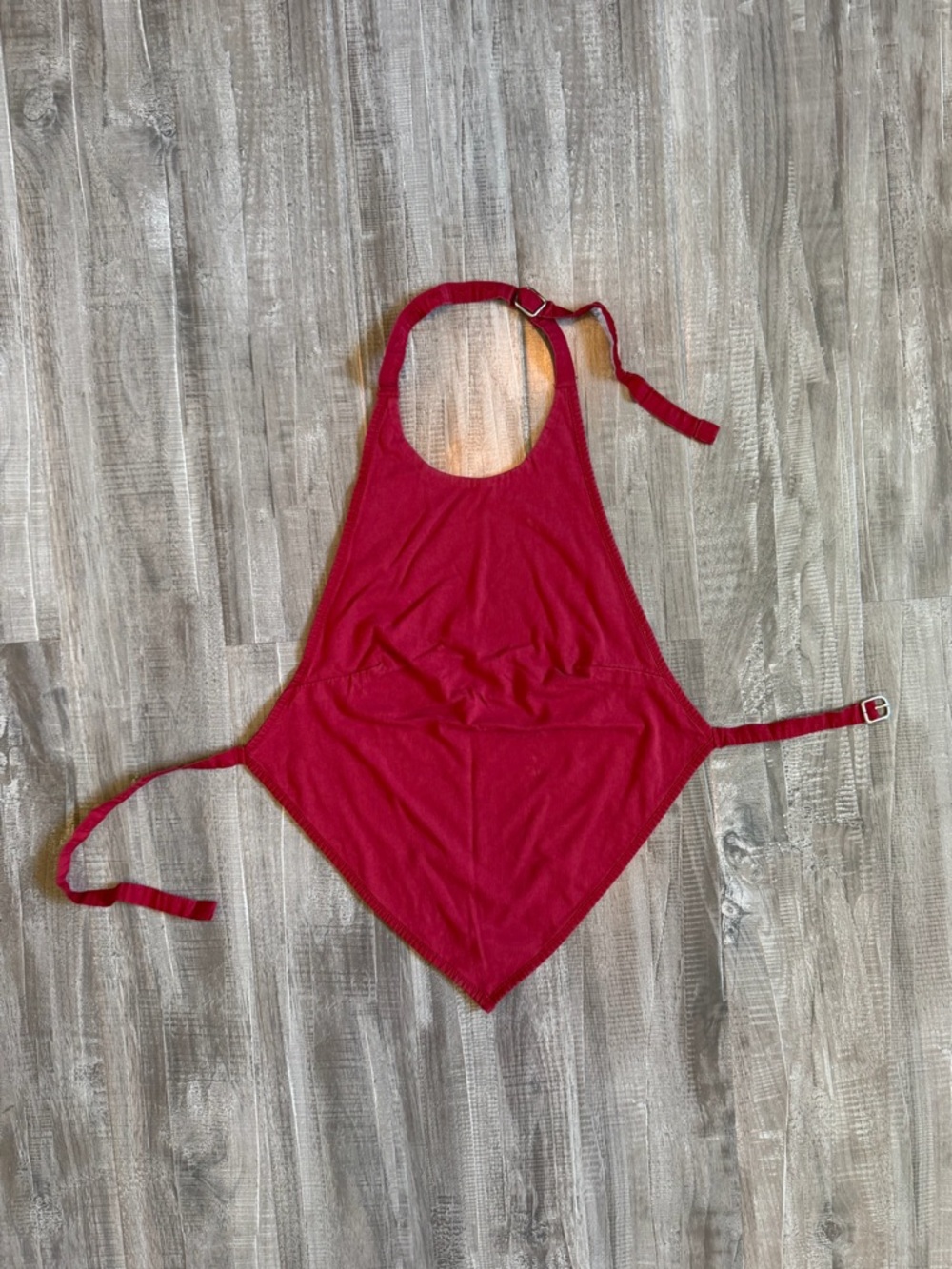 Zara Bright Red Halter Bandana Bib